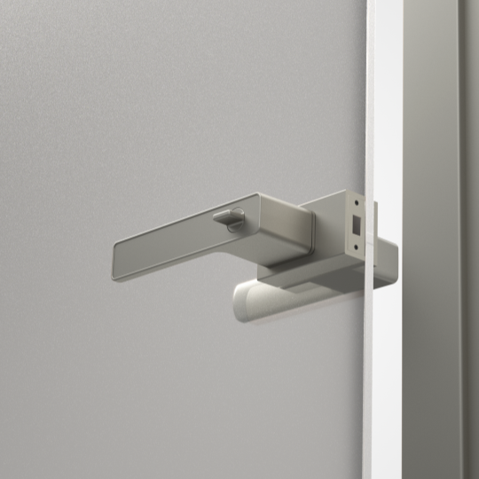 Platinum grey door lock