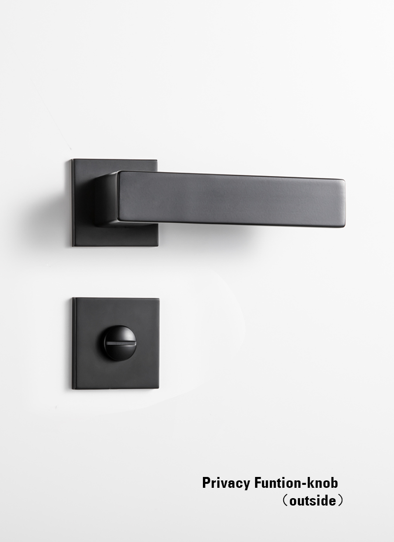 boutons de porte noirs modernes