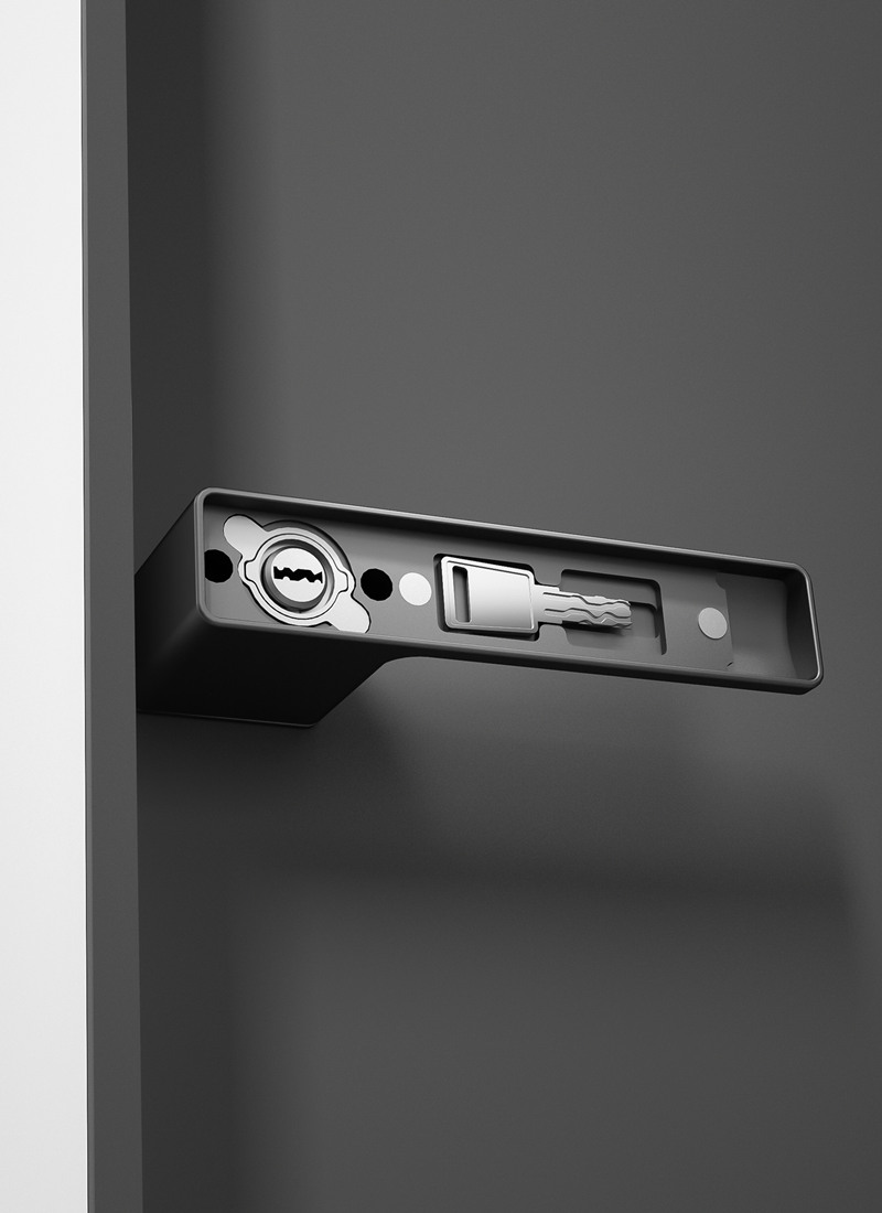 modern lever handle with lock
